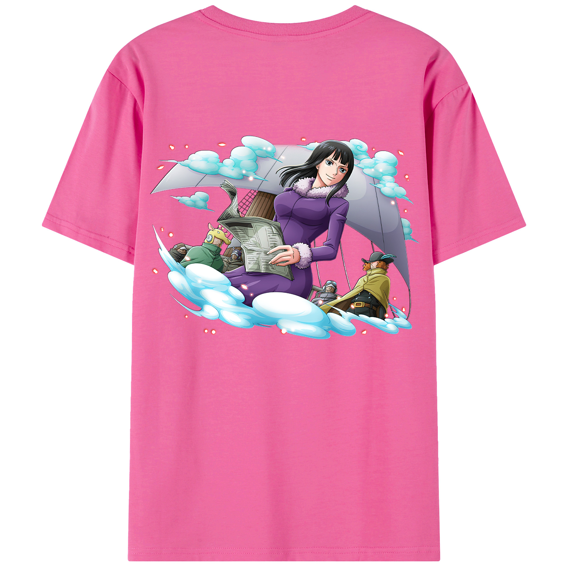 ワンピース ニコ・ロビン ONE PIECE Nico Robin レディース半袖Tシャツ(バックプリント)